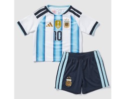 Argentína Lionel Messi #10 Domáci Detský futbalový dres MS 2026 Krátky Rukáv (+ trenírky)